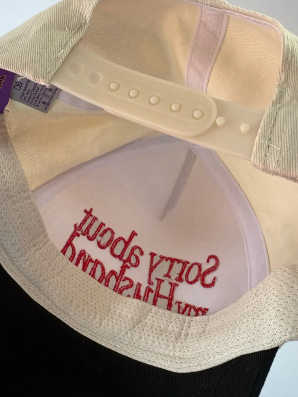 NWOT David and Young Sorry About My Husband Vintage Trucker Hat